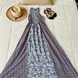 ✨Japna Print Sleeveless Full Length Maxi Dress